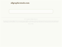 Tablet Screenshot of allgraphicstools.com